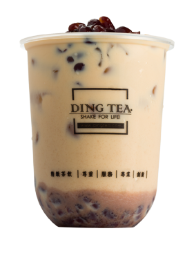 Red bean milk tea-Delicate Tea Culture by Ding Tea